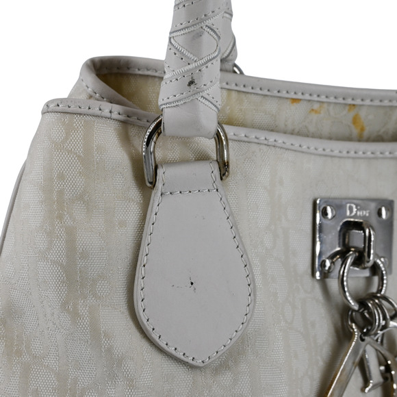 Dior Off-White Monogram Nylon Lovely Shoulder Bag - Picture 6 of 16